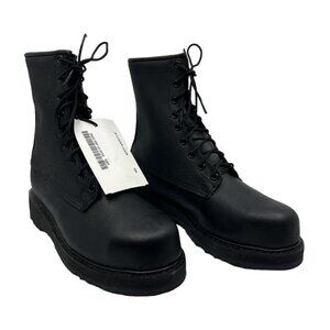 Bates Mens E01950A 8" Combat Military Boots Black Lace Up Slip Resistant 6W NEW